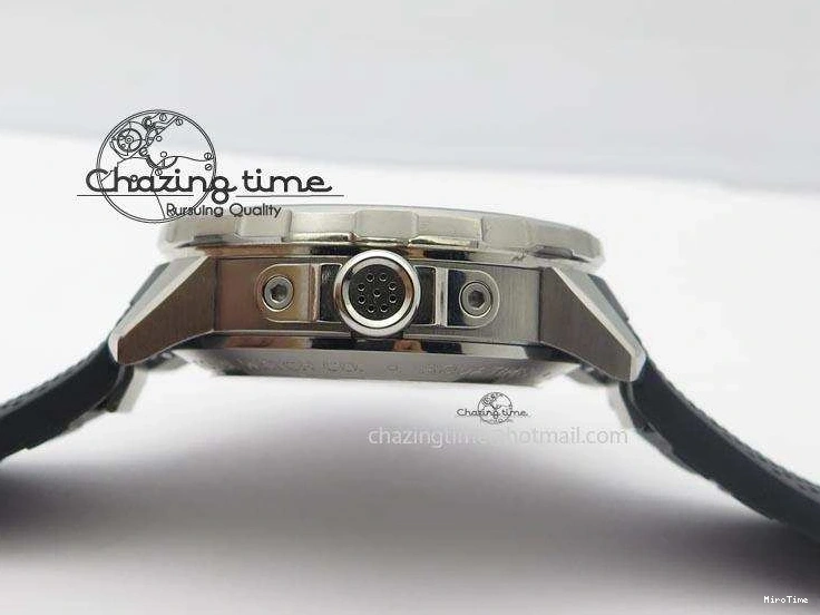 MIROTIME 0225 Aquatimer Chrono IW376803 V6F 1:1 Best Edition Black Dial On Rubber Strap A Stretchable 7280